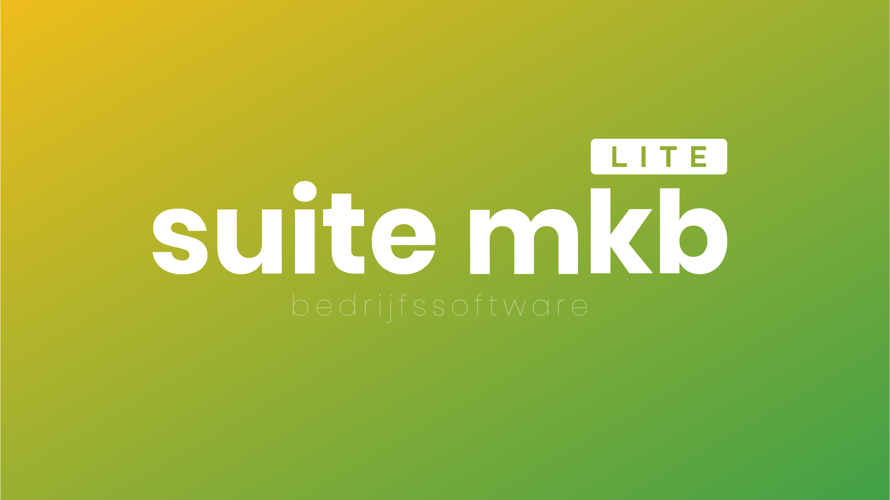 Introductie Lite-versie Suite MKB Introductie Lite-versie Suite MKB
