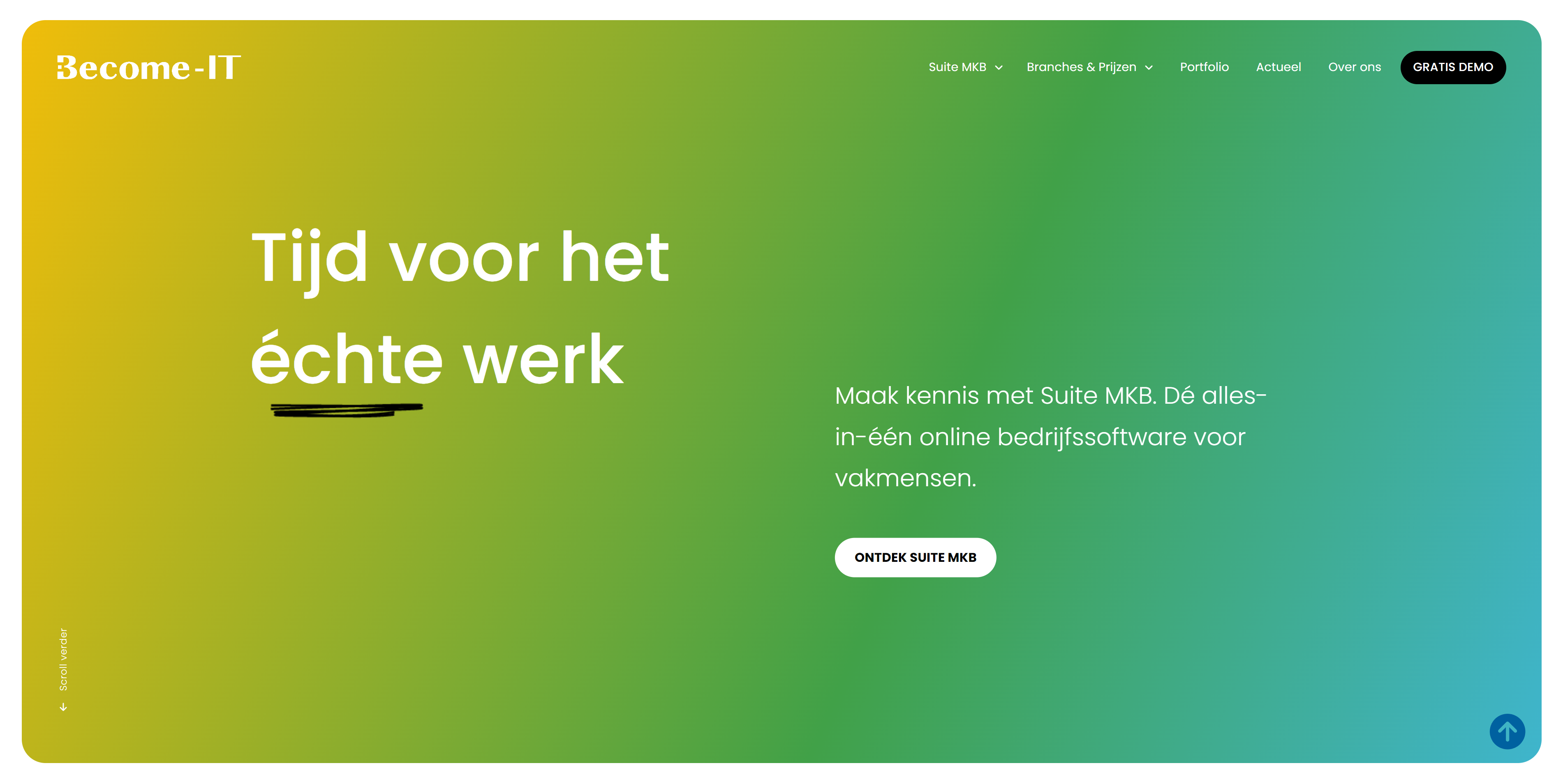De nieuwe homepage De nieuwe homepage